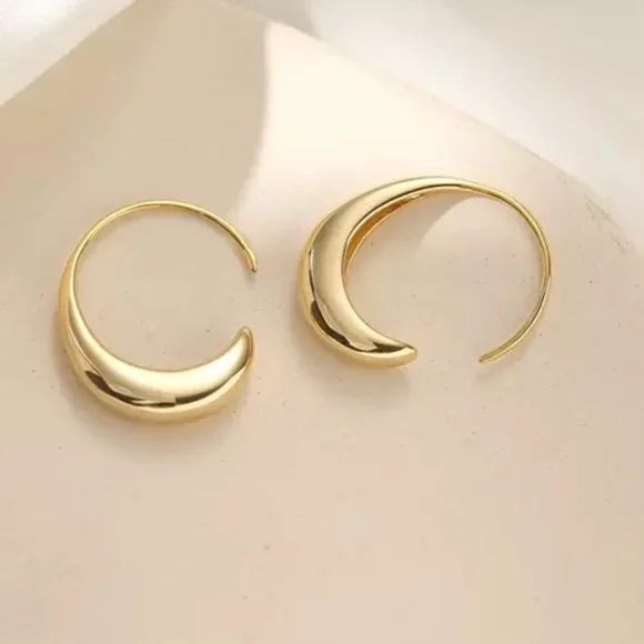 ⚡️Insta gold plated C-shaped Earrings - Picture 2 of 5